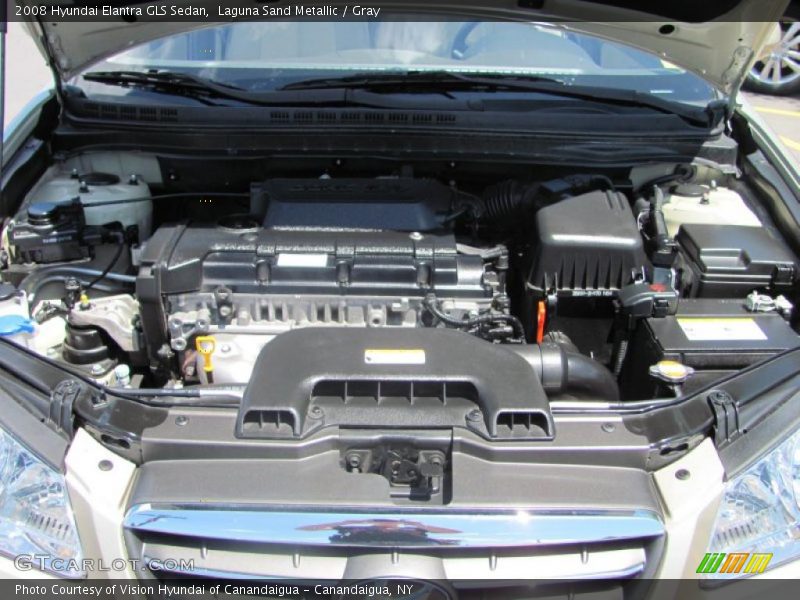 Laguna Sand Metallic / Gray 2008 Hyundai Elantra GLS Sedan