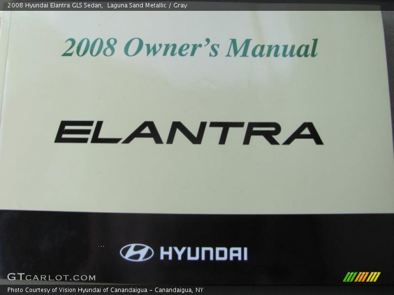Laguna Sand Metallic / Gray 2008 Hyundai Elantra GLS Sedan