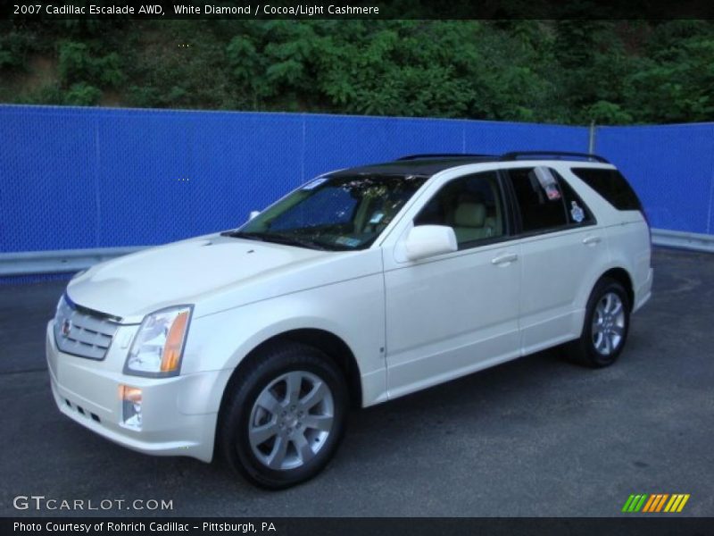 White Diamond / Cocoa/Light Cashmere 2007 Cadillac Escalade AWD