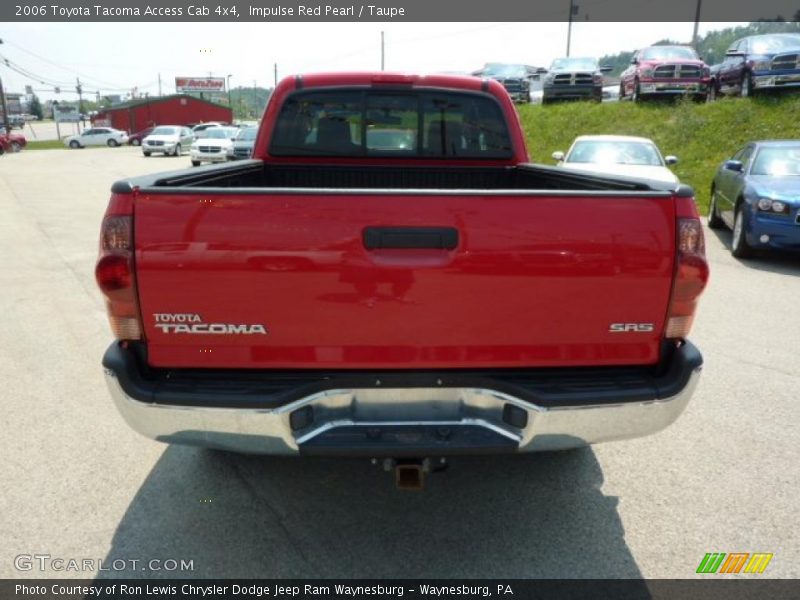 Impulse Red Pearl / Taupe 2006 Toyota Tacoma Access Cab 4x4