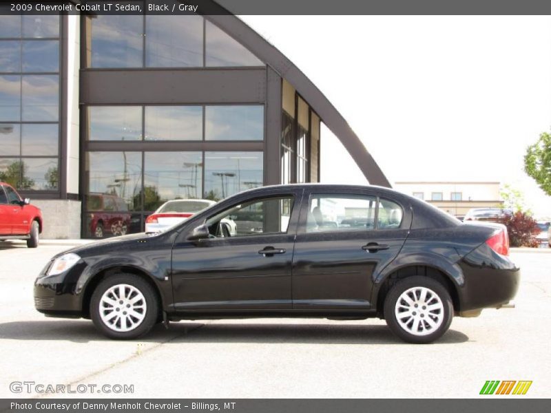 Black / Gray 2009 Chevrolet Cobalt LT Sedan
