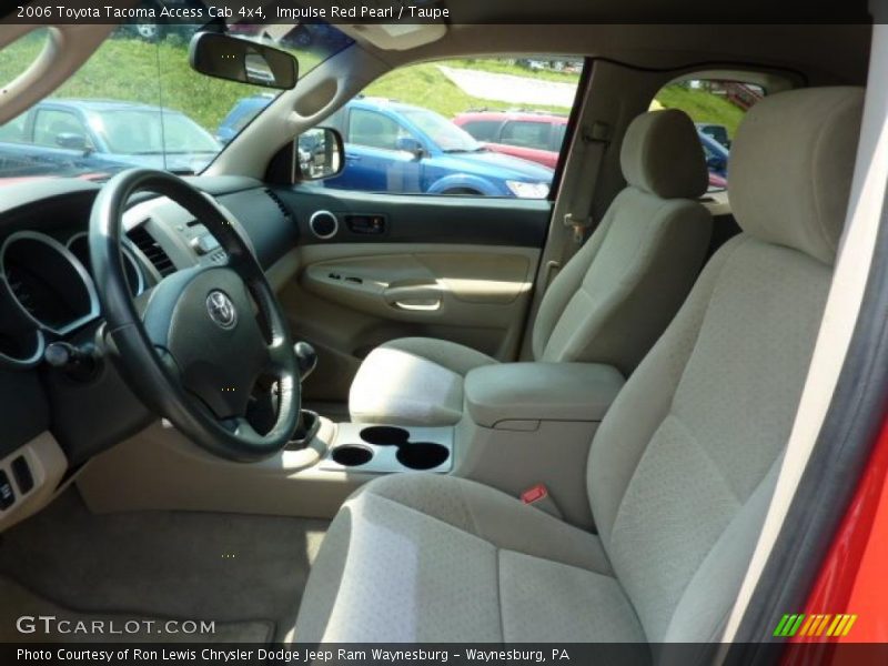 Impulse Red Pearl / Taupe 2006 Toyota Tacoma Access Cab 4x4