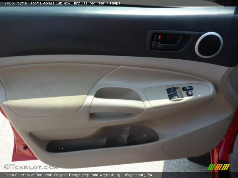 Impulse Red Pearl / Taupe 2006 Toyota Tacoma Access Cab 4x4