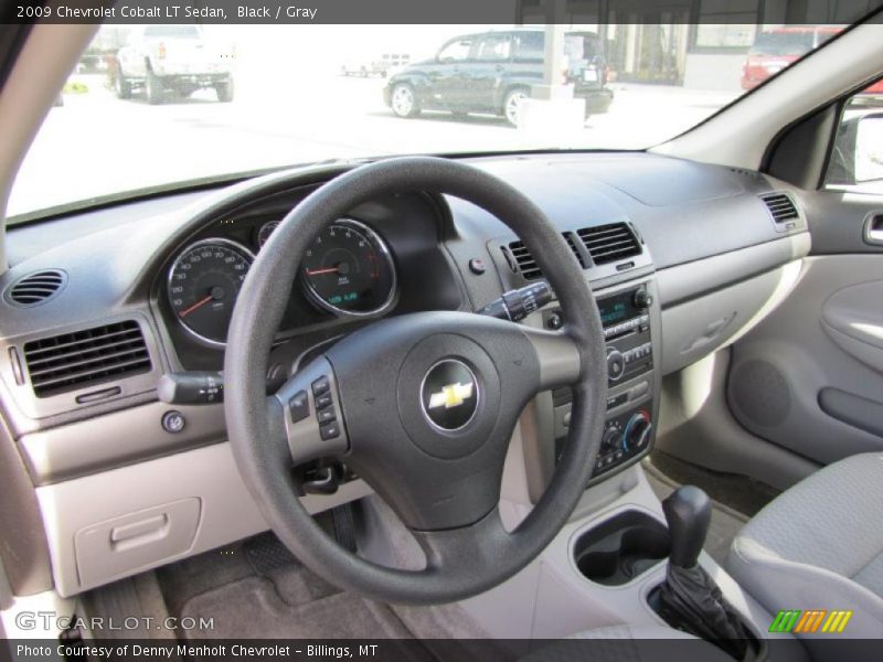 Black / Gray 2009 Chevrolet Cobalt LT Sedan