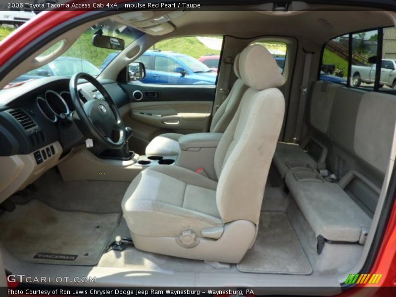 Impulse Red Pearl / Taupe 2006 Toyota Tacoma Access Cab 4x4