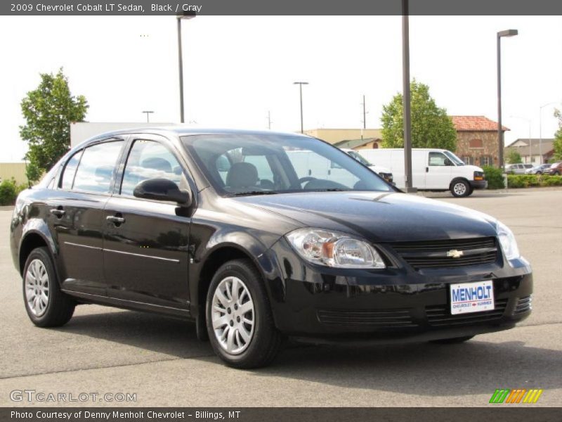 Black / Gray 2009 Chevrolet Cobalt LT Sedan