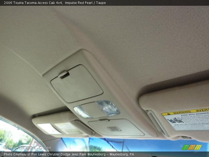 Impulse Red Pearl / Taupe 2006 Toyota Tacoma Access Cab 4x4