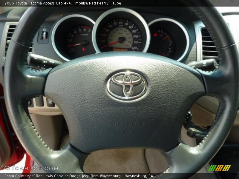 Impulse Red Pearl / Taupe 2006 Toyota Tacoma Access Cab 4x4