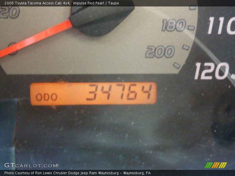 Impulse Red Pearl / Taupe 2006 Toyota Tacoma Access Cab 4x4