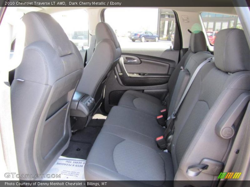 Dark Cherry Metallic / Ebony 2010 Chevrolet Traverse LT AWD