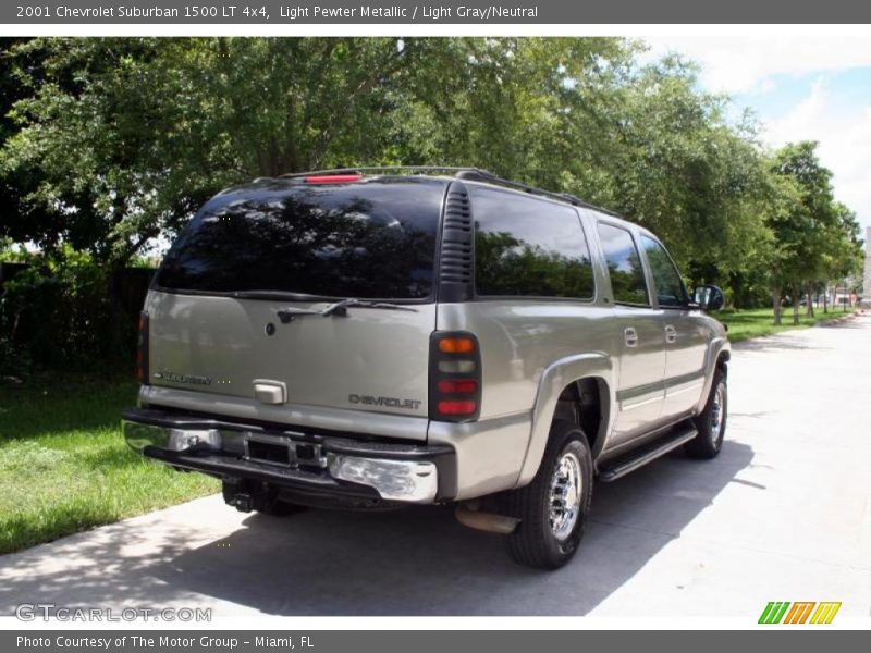 Light Pewter Metallic / Light Gray/Neutral 2001 Chevrolet Suburban 1500 LT 4x4