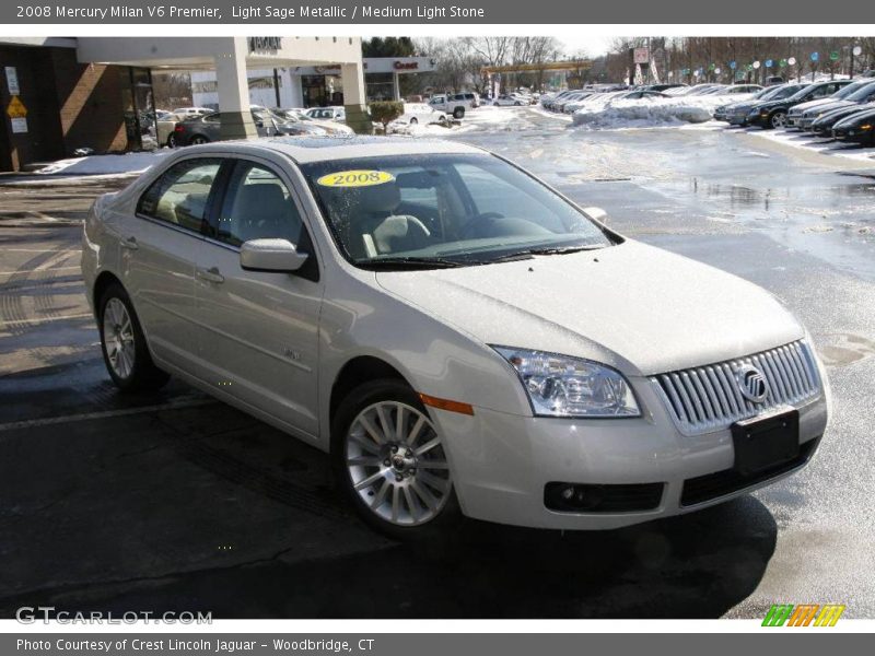 Light Sage Metallic / Medium Light Stone 2008 Mercury Milan V6 Premier