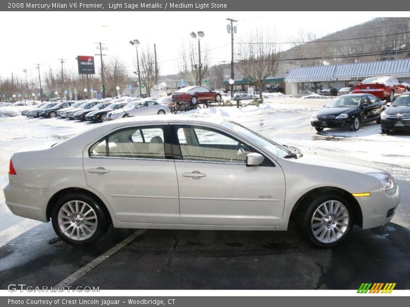 Light Sage Metallic / Medium Light Stone 2008 Mercury Milan V6 Premier