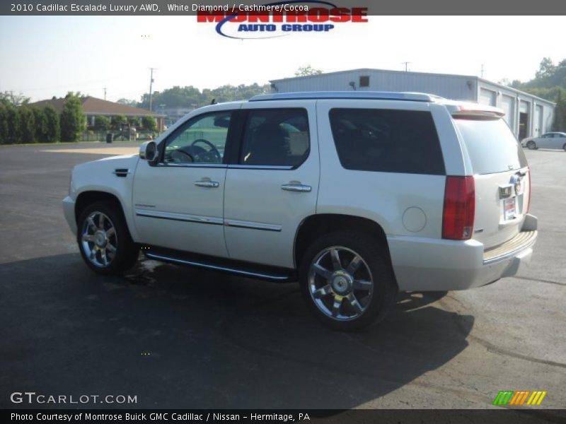 White Diamond / Cashmere/Cocoa 2010 Cadillac Escalade Luxury AWD