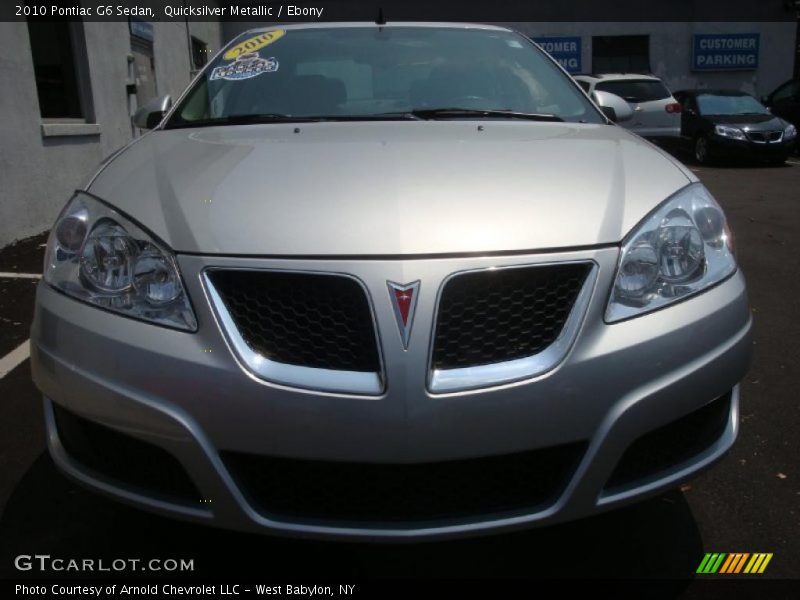 Quicksilver Metallic / Ebony 2010 Pontiac G6 Sedan