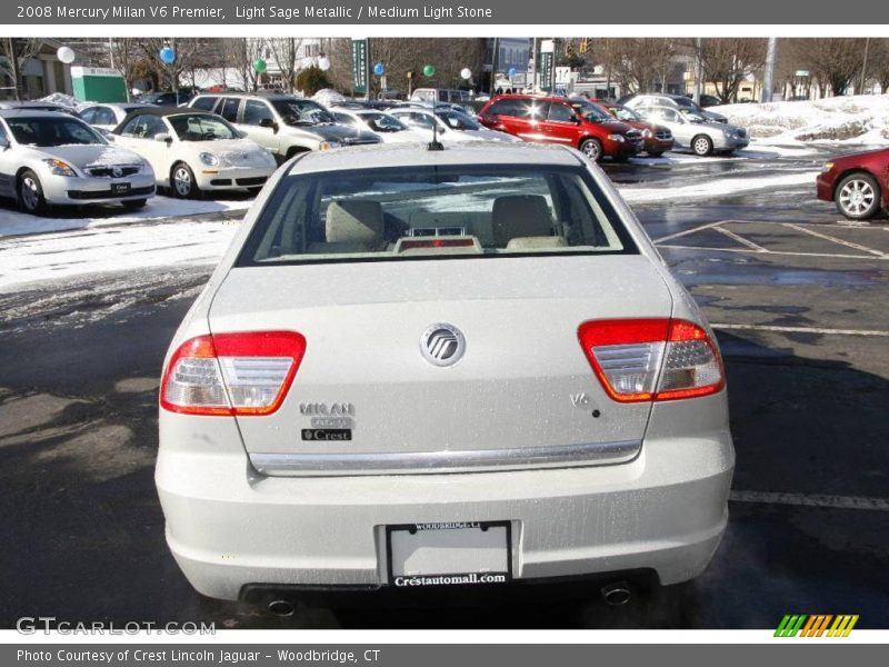 Light Sage Metallic / Medium Light Stone 2008 Mercury Milan V6 Premier