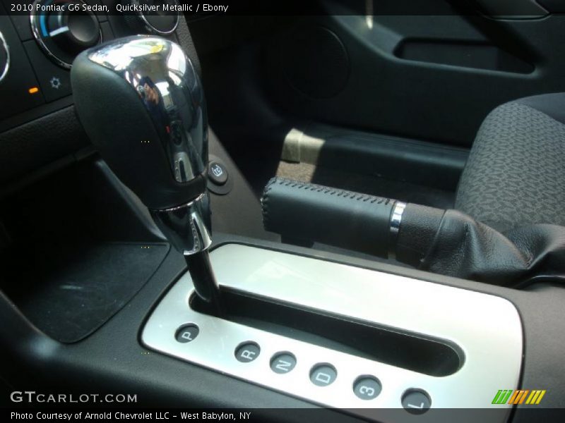 Quicksilver Metallic / Ebony 2010 Pontiac G6 Sedan