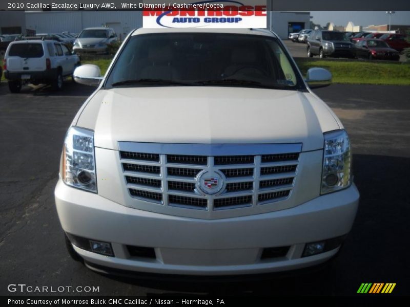 White Diamond / Cashmere/Cocoa 2010 Cadillac Escalade Luxury AWD