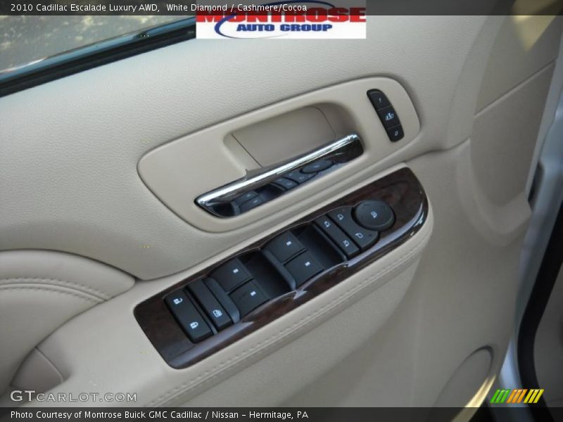 White Diamond / Cashmere/Cocoa 2010 Cadillac Escalade Luxury AWD