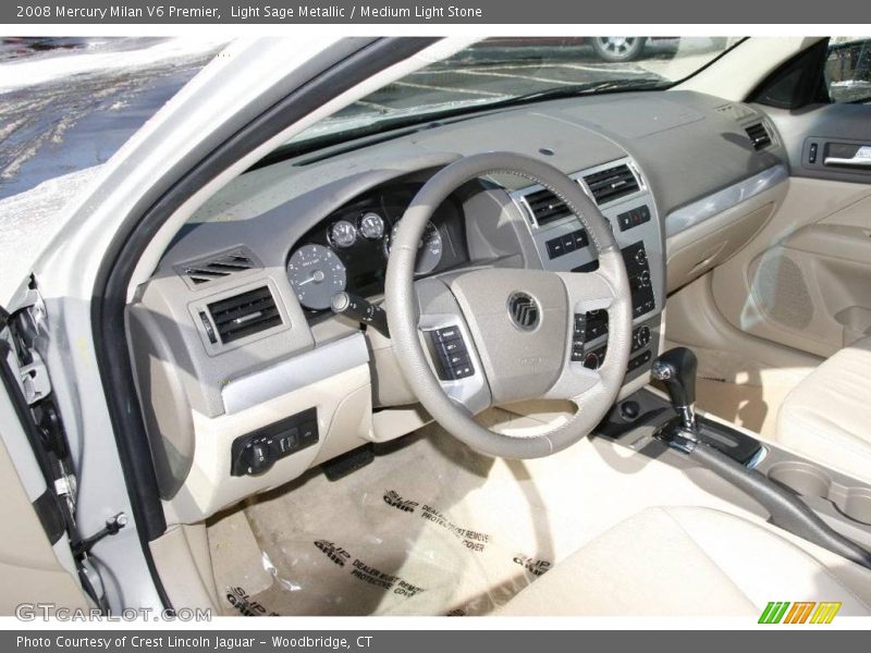 Light Sage Metallic / Medium Light Stone 2008 Mercury Milan V6 Premier