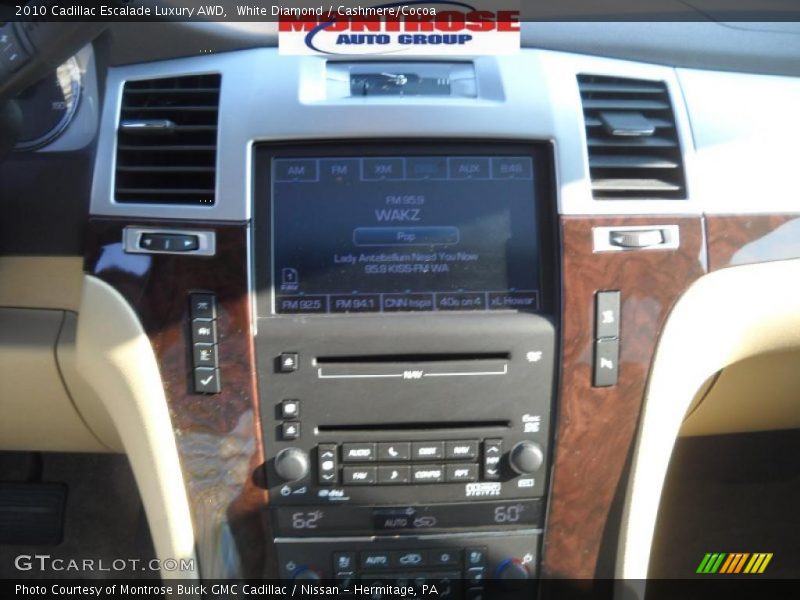 White Diamond / Cashmere/Cocoa 2010 Cadillac Escalade Luxury AWD