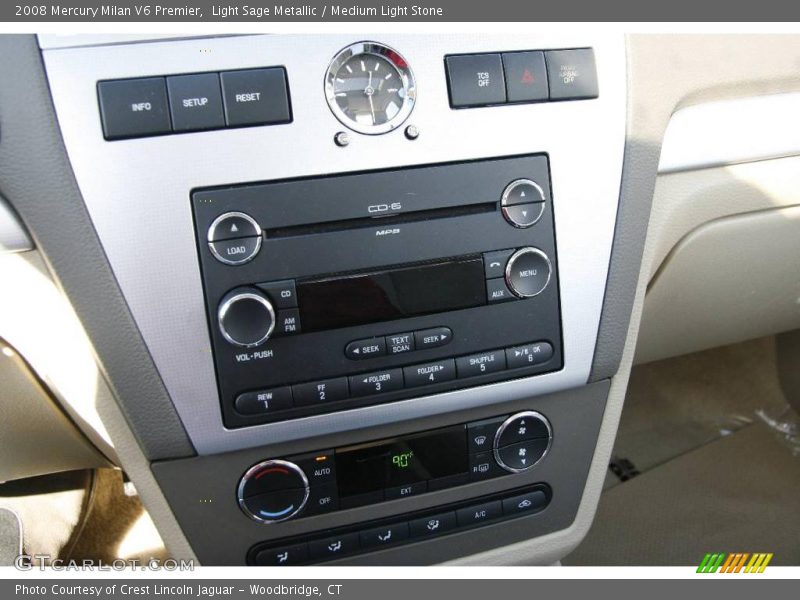 Light Sage Metallic / Medium Light Stone 2008 Mercury Milan V6 Premier
