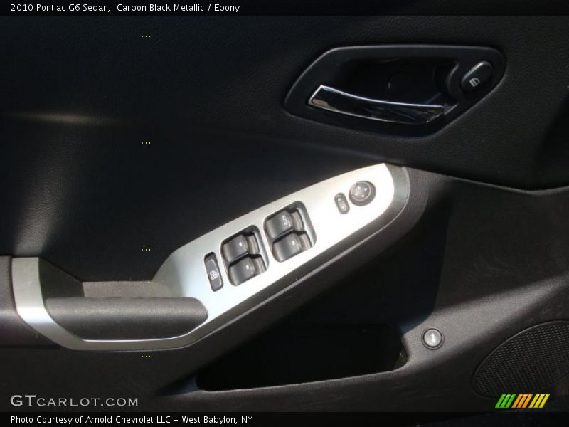Carbon Black Metallic / Ebony 2010 Pontiac G6 Sedan