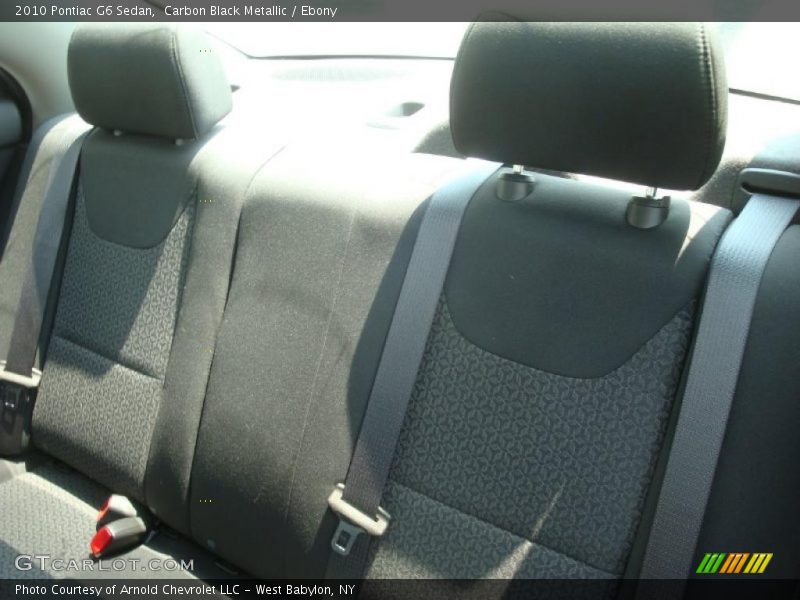 Carbon Black Metallic / Ebony 2010 Pontiac G6 Sedan