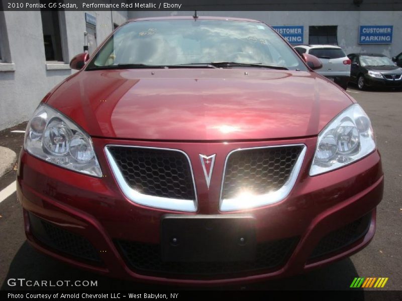 Performance Red Metallic / Ebony 2010 Pontiac G6 Sedan