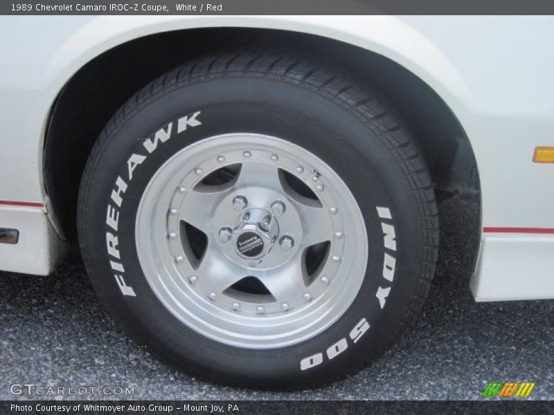 White / Red 1989 Chevrolet Camaro IROC-Z Coupe