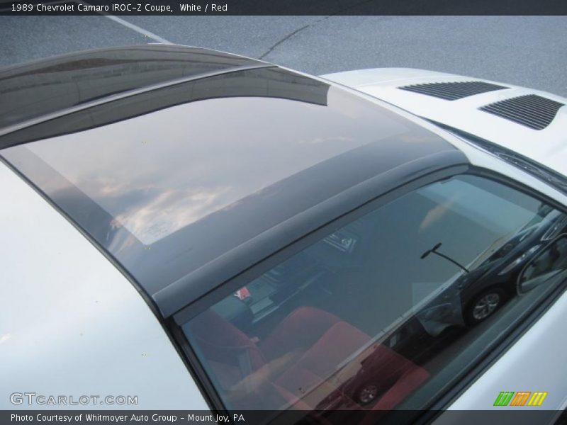 White / Red 1989 Chevrolet Camaro IROC-Z Coupe
