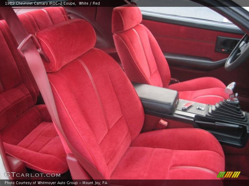 White / Red 1989 Chevrolet Camaro IROC-Z Coupe