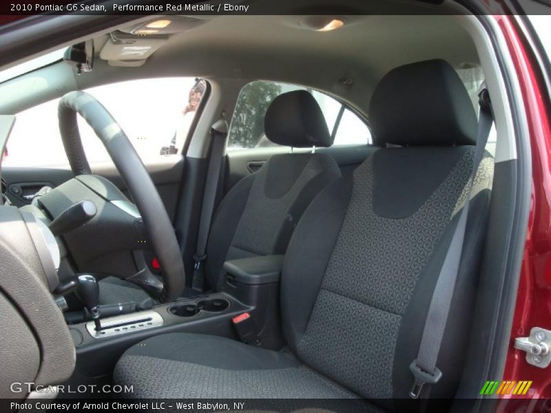 Performance Red Metallic / Ebony 2010 Pontiac G6 Sedan