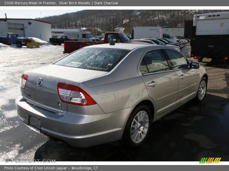 Silver Birch Metallic / Dark Charcoal 2008 Mercury Milan I4 Premier