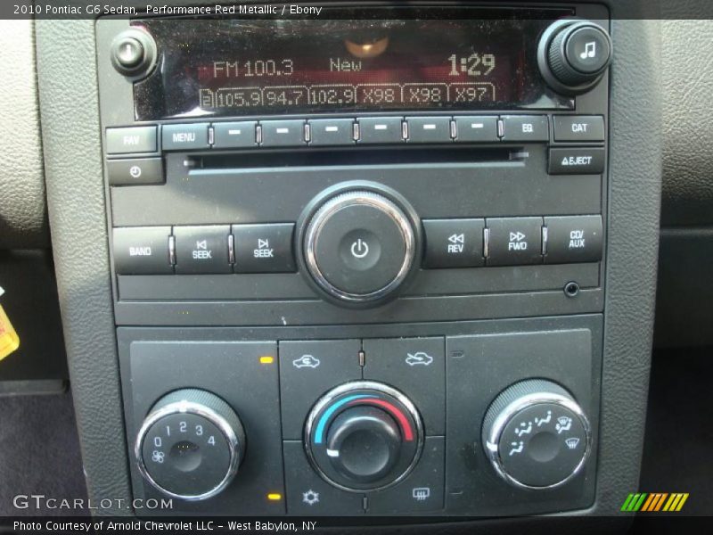 Performance Red Metallic / Ebony 2010 Pontiac G6 Sedan