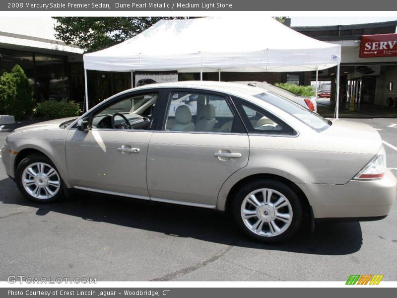 Dune Pearl Metallic / Medium Light Stone 2008 Mercury Sable Premier Sedan