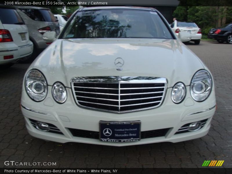 Arctic White / Cashmere 2008 Mercedes-Benz E 350 Sedan