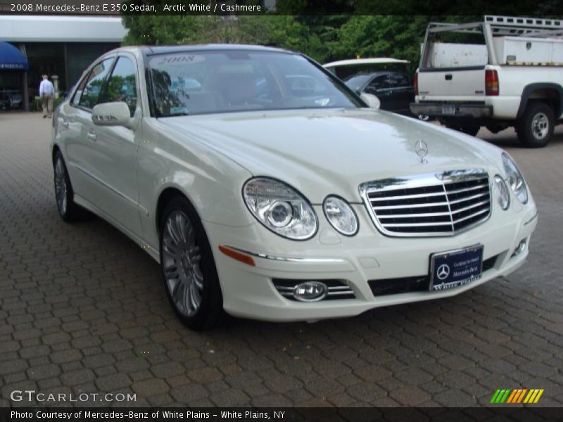 Arctic White / Cashmere 2008 Mercedes-Benz E 350 Sedan