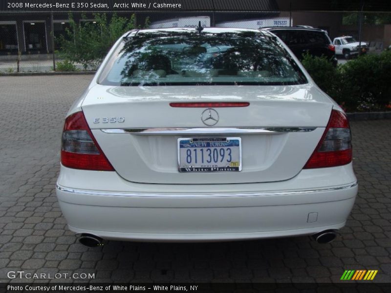 Arctic White / Cashmere 2008 Mercedes-Benz E 350 Sedan