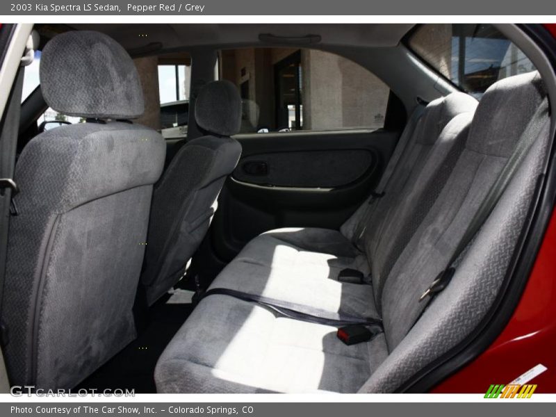 Pepper Red / Grey 2003 Kia Spectra LS Sedan