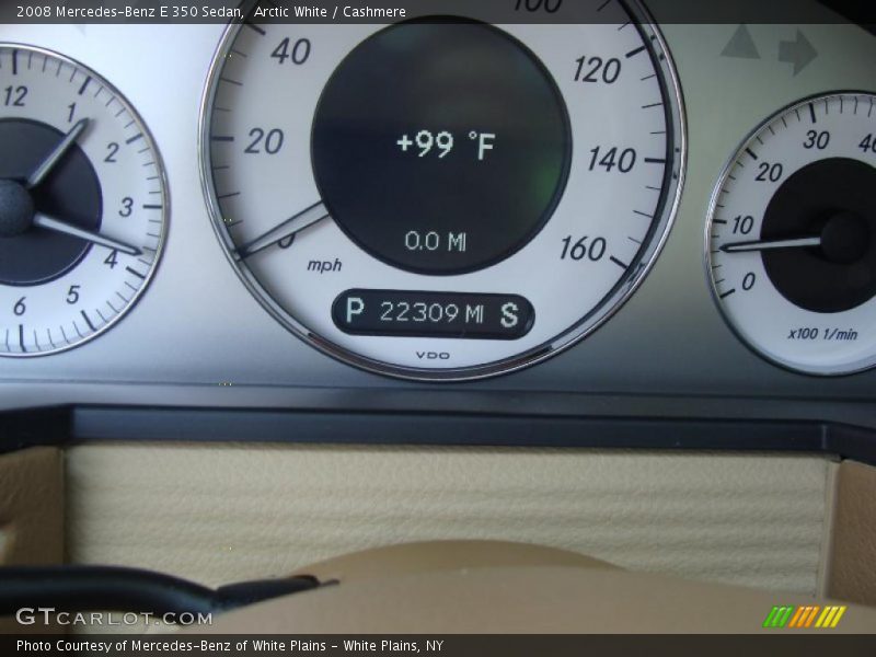 Arctic White / Cashmere 2008 Mercedes-Benz E 350 Sedan