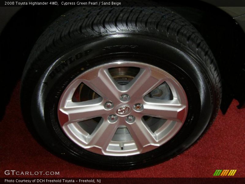 Cypress Green Pearl / Sand Beige 2008 Toyota Highlander 4WD