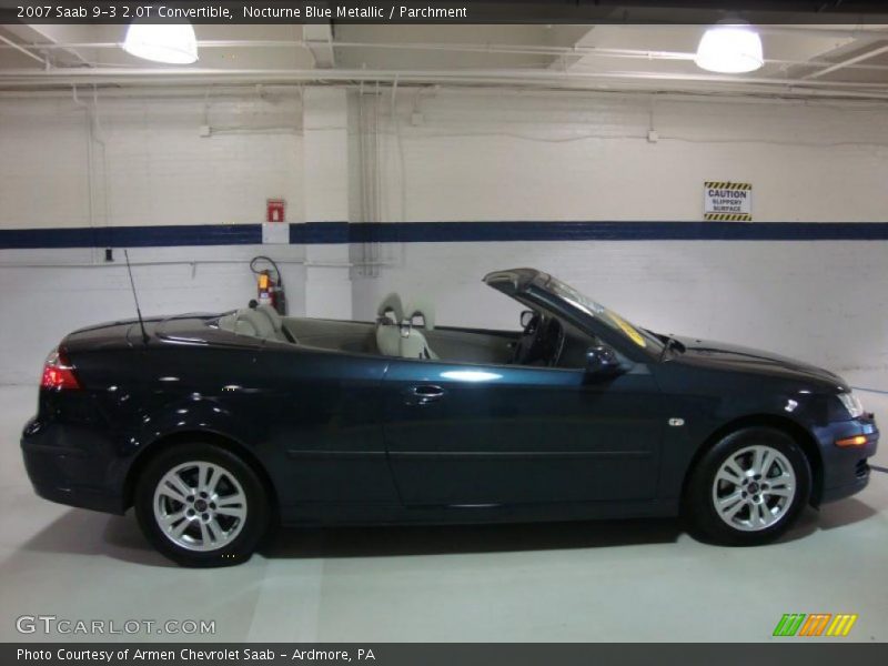 Nocturne Blue Metallic / Parchment 2007 Saab 9-3 2.0T Convertible