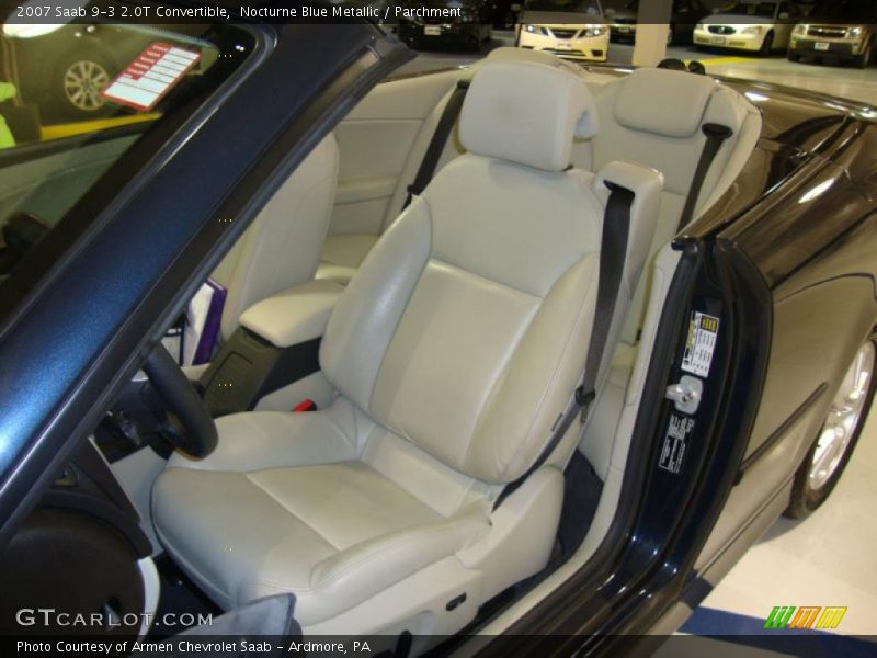Nocturne Blue Metallic / Parchment 2007 Saab 9-3 2.0T Convertible