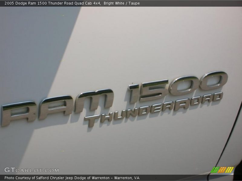 Bright White / Taupe 2005 Dodge Ram 1500 Thunder Road Quad Cab 4x4
