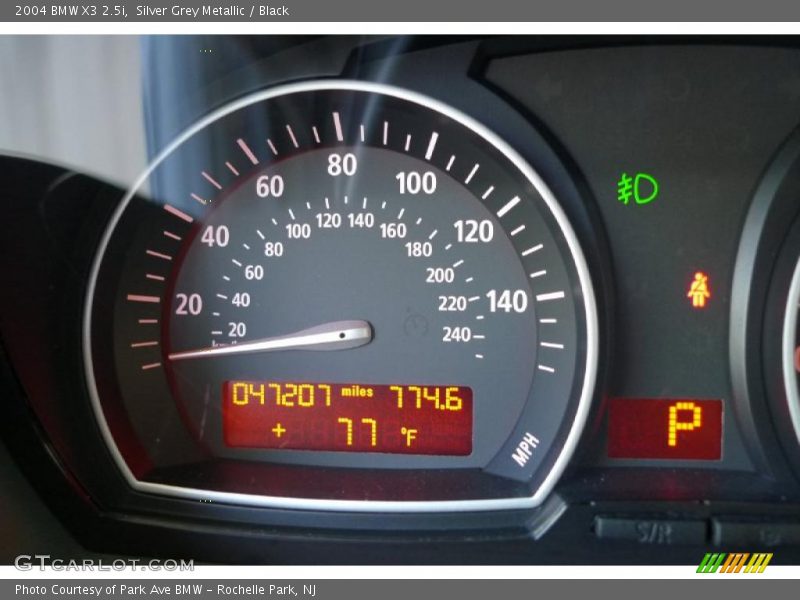 Silver Grey Metallic / Black 2004 BMW X3 2.5i