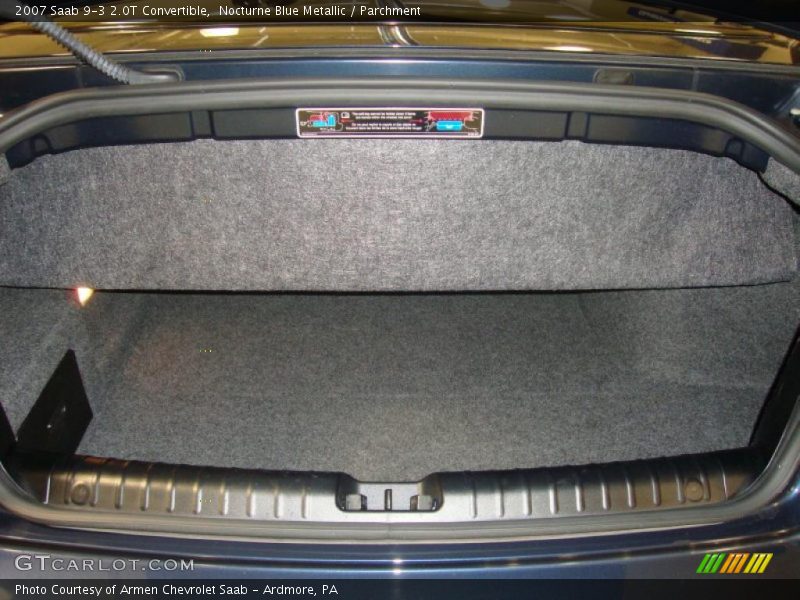 Nocturne Blue Metallic / Parchment 2007 Saab 9-3 2.0T Convertible