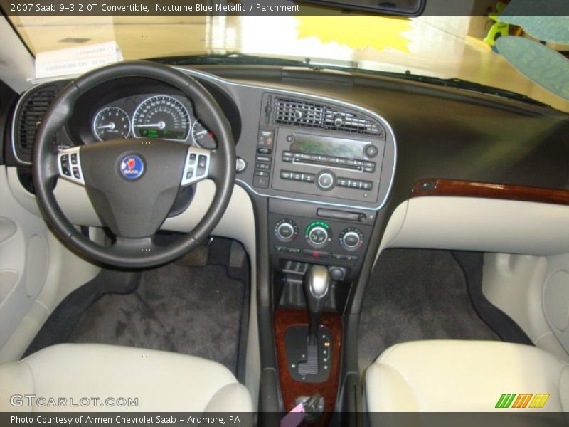 Nocturne Blue Metallic / Parchment 2007 Saab 9-3 2.0T Convertible