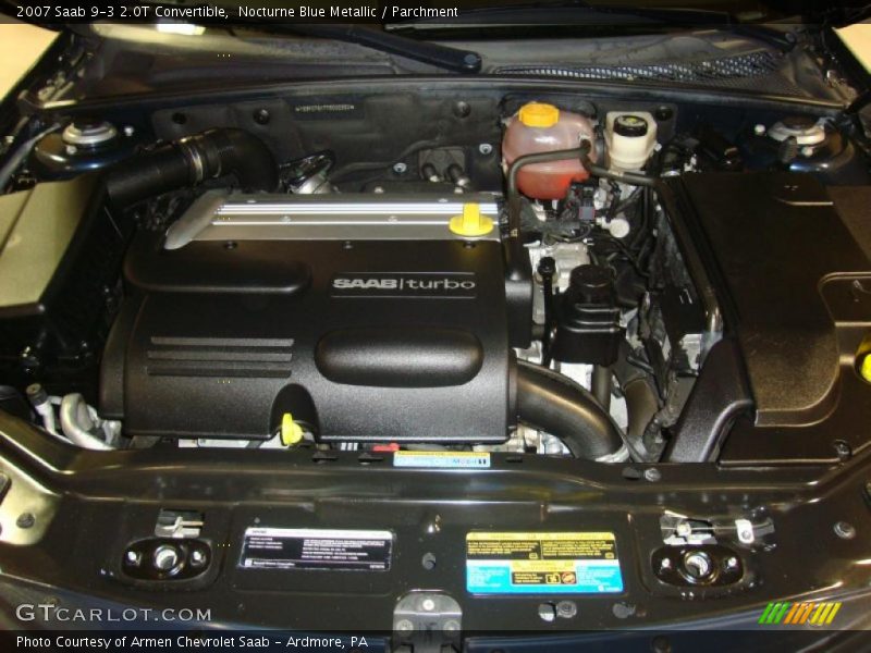 Nocturne Blue Metallic / Parchment 2007 Saab 9-3 2.0T Convertible