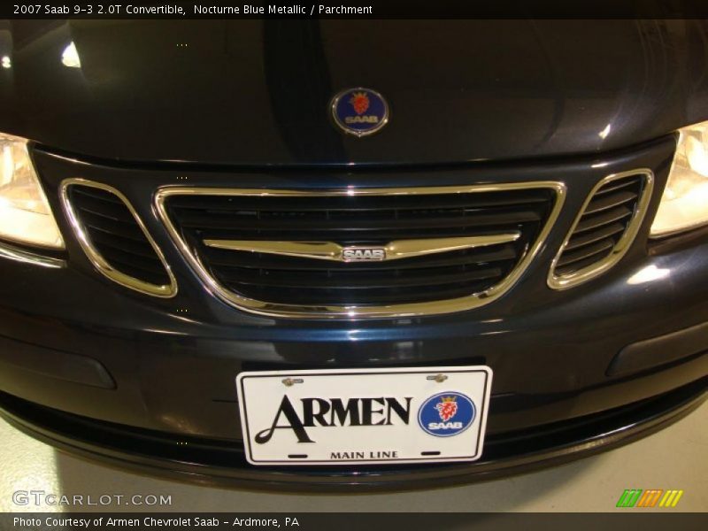 Nocturne Blue Metallic / Parchment 2007 Saab 9-3 2.0T Convertible